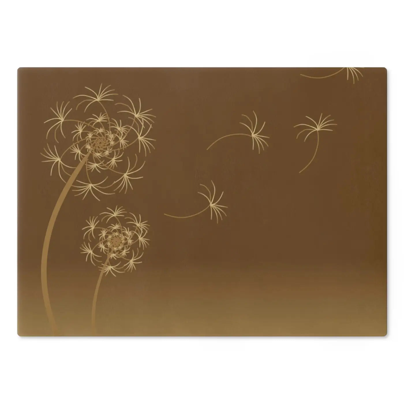 Dandelions Dispersal Cutting Board - Tempered Glass - DipaliZ