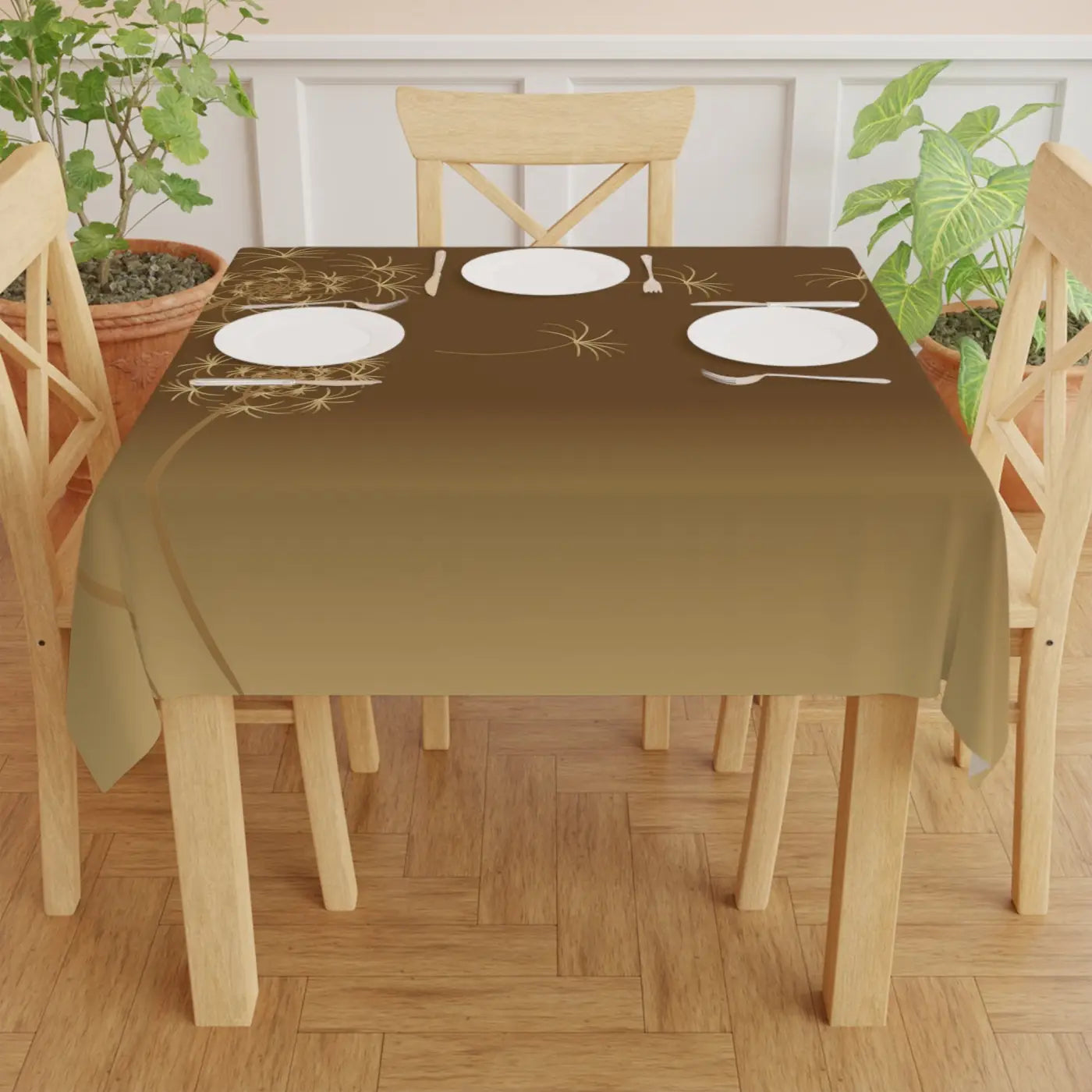 Dandelions Dispersal Tablecloth - Nature Inspired Dining - DipaliZ