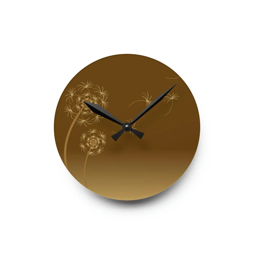 Dandelions Dispersal Wall Clock - Nature Inspired Decor - DipaliZ