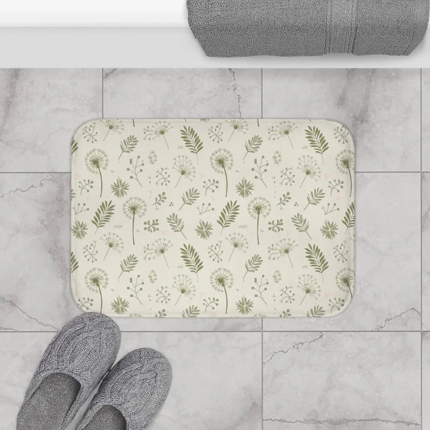 Microfiber Bath Mat - Anti-Slip Luxurious Oasis Design - DipaliZ
