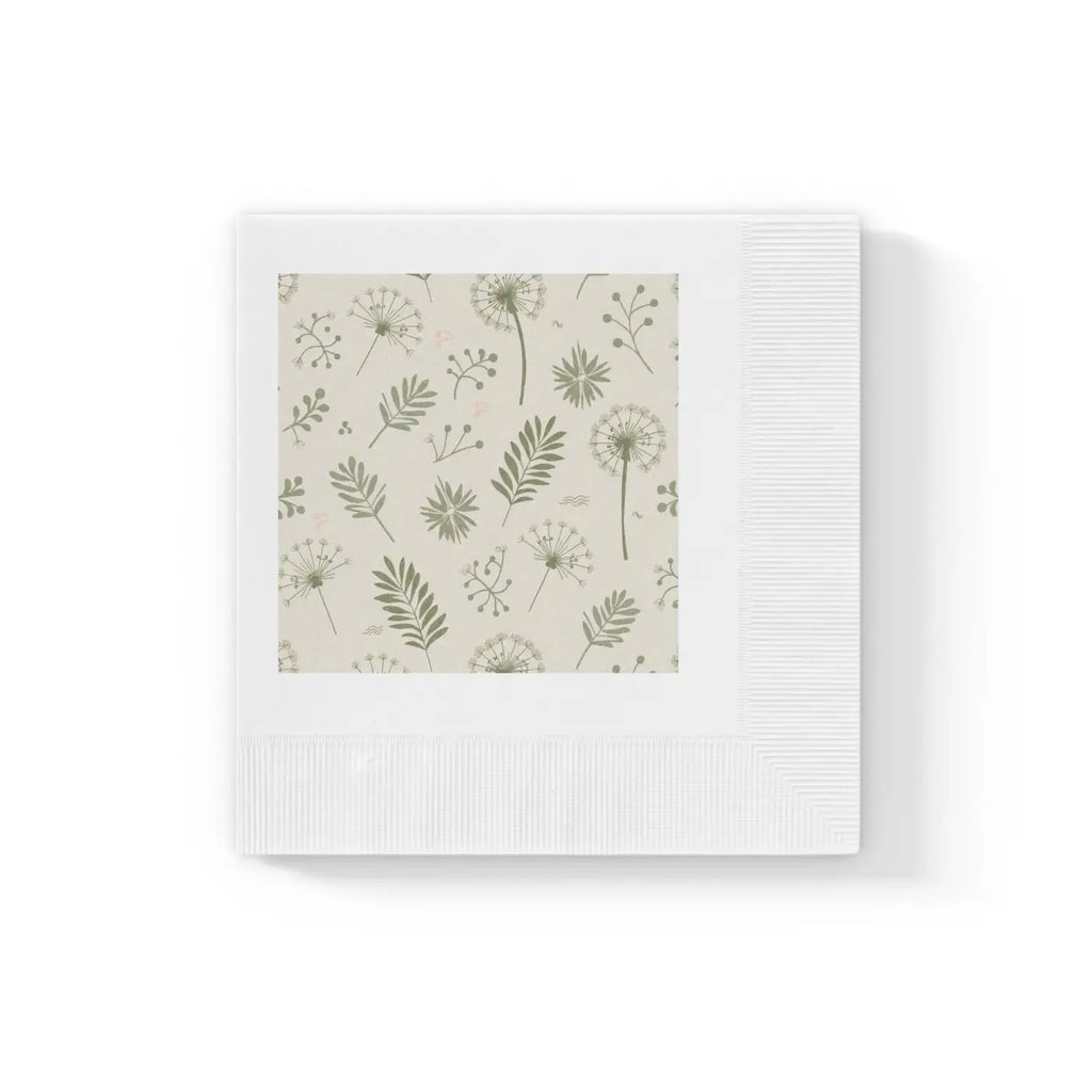 White Coined Napkins - Elegant Table Setting - DipaliZ