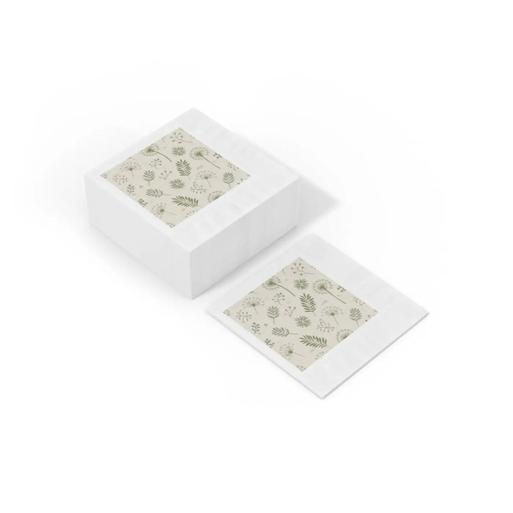 White Coined Napkins - Elegant Table Setting - DipaliZ