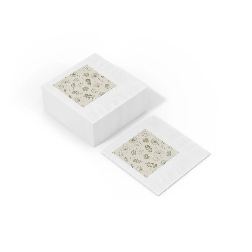 White Coined Napkins - Elegant Table Setting - DipaliZ