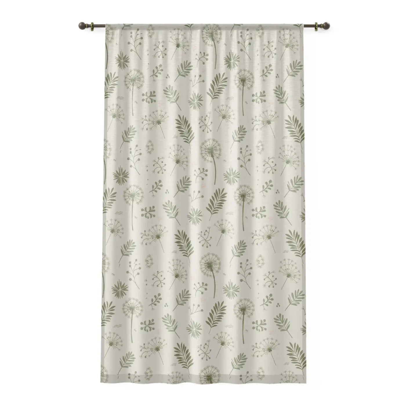 Leaves Window Curtain - Dandelion Nature Design - DipaliZ