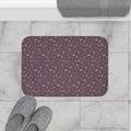 Dandelions Mauve Bath Mat - Dreamy Floral Bathroom Decor - DipaliZ