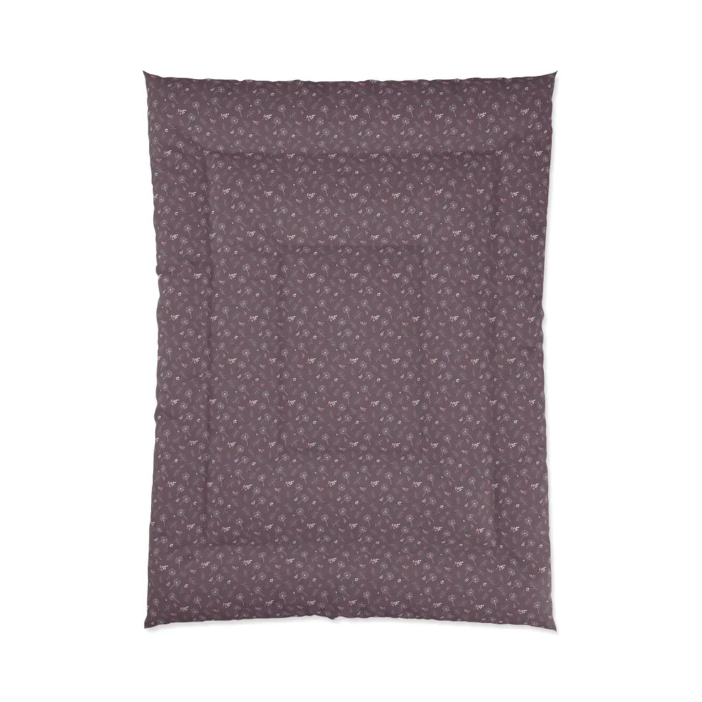 Luxurious Dandelions Comforter - Mauve Dream Design - DipaliZ