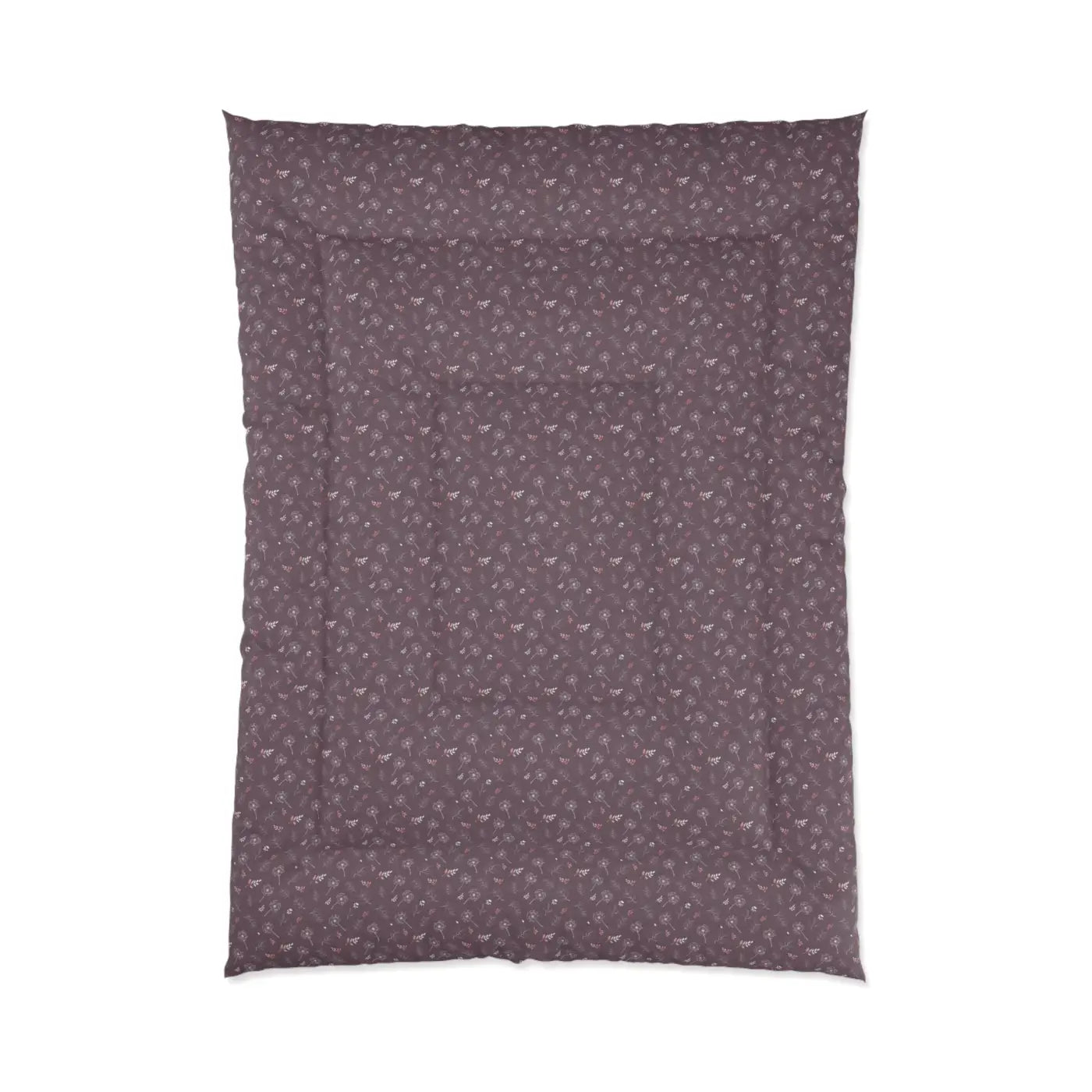 Luxurious Dandelions Comforter - Mauve Dream Design - DipaliZ