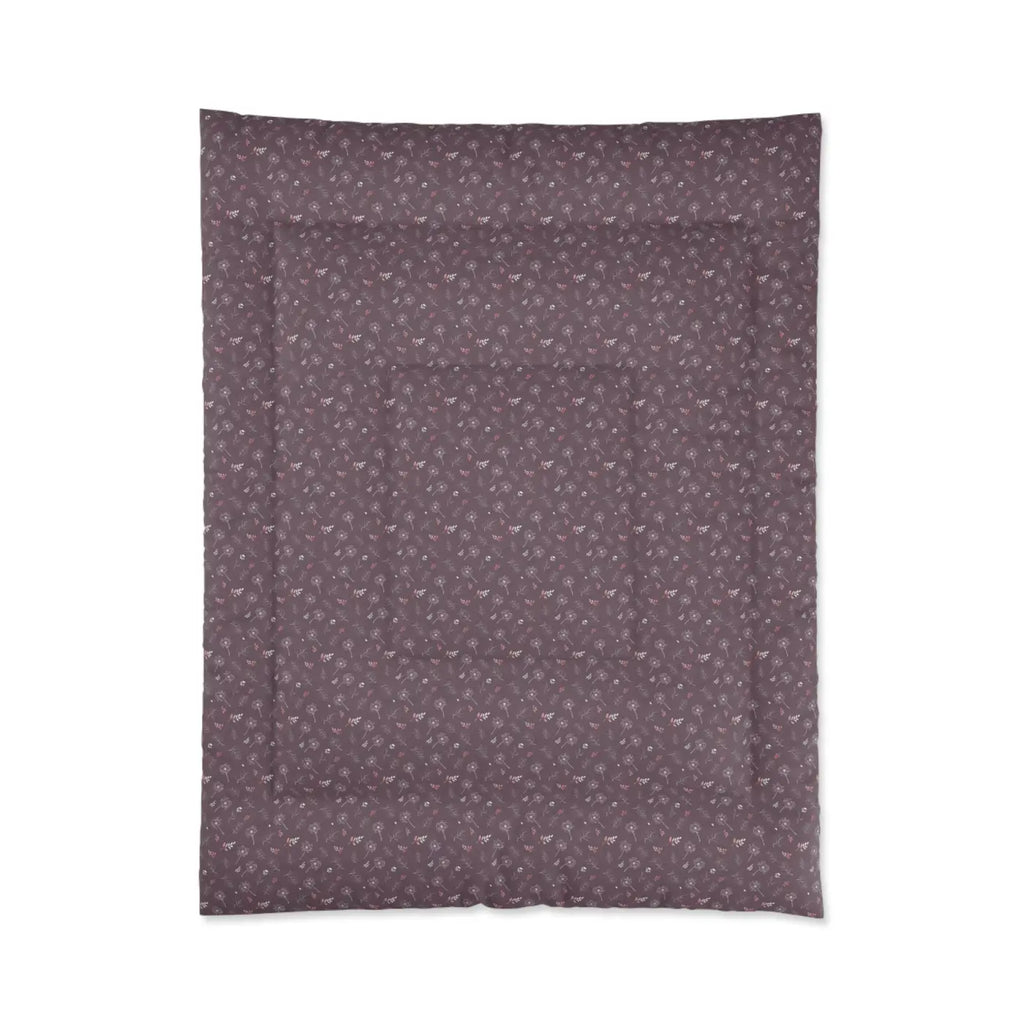 Luxurious Dandelions Comforter - Mauve Dream Design - DipaliZ