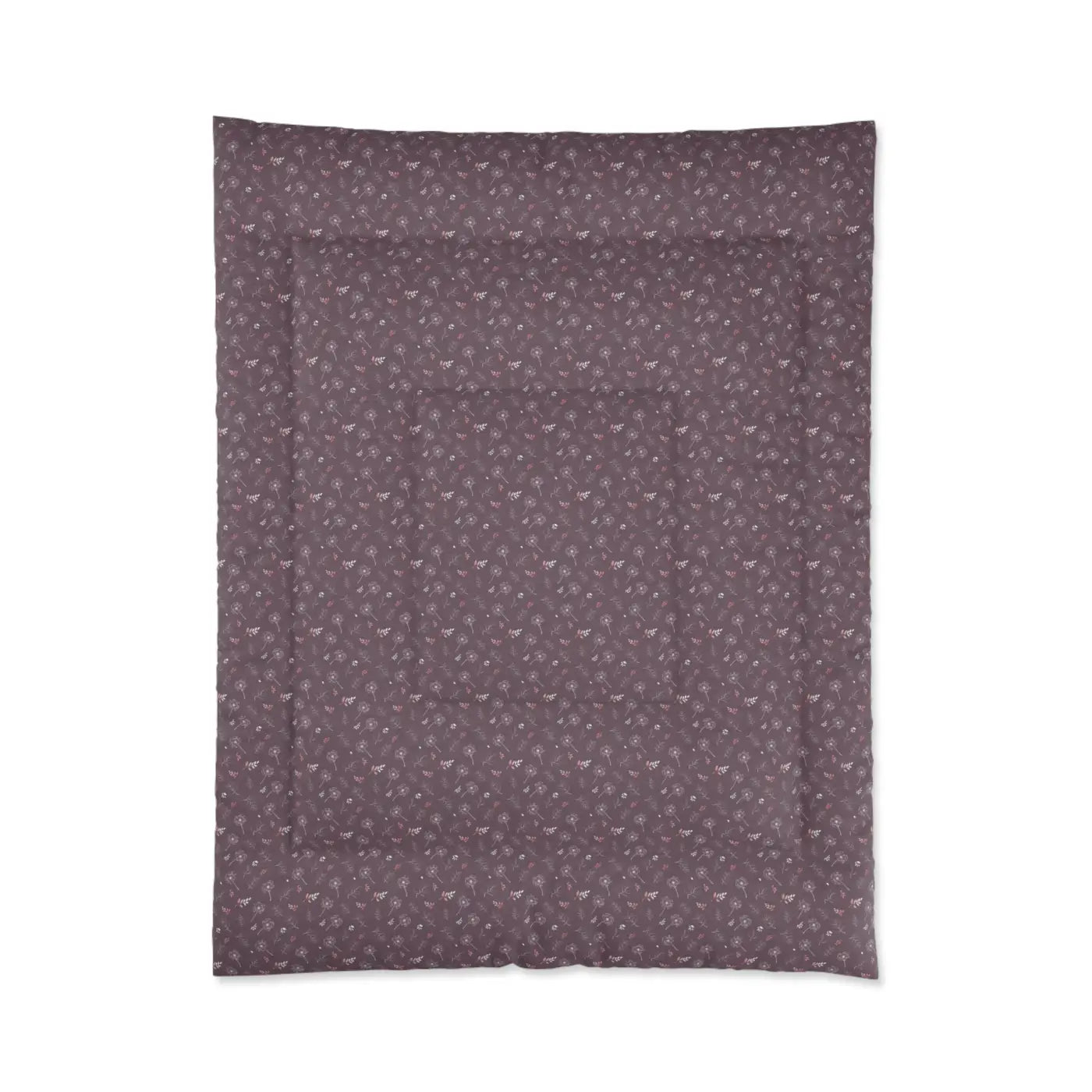 Luxurious Dandelions Comforter - Mauve Dream Design - DipaliZ
