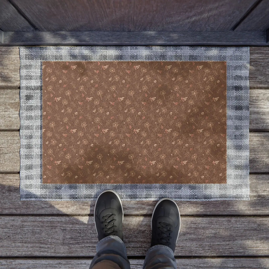 Mauve Doormat - Tufted Coir Coconut Fiber - DipaliZ