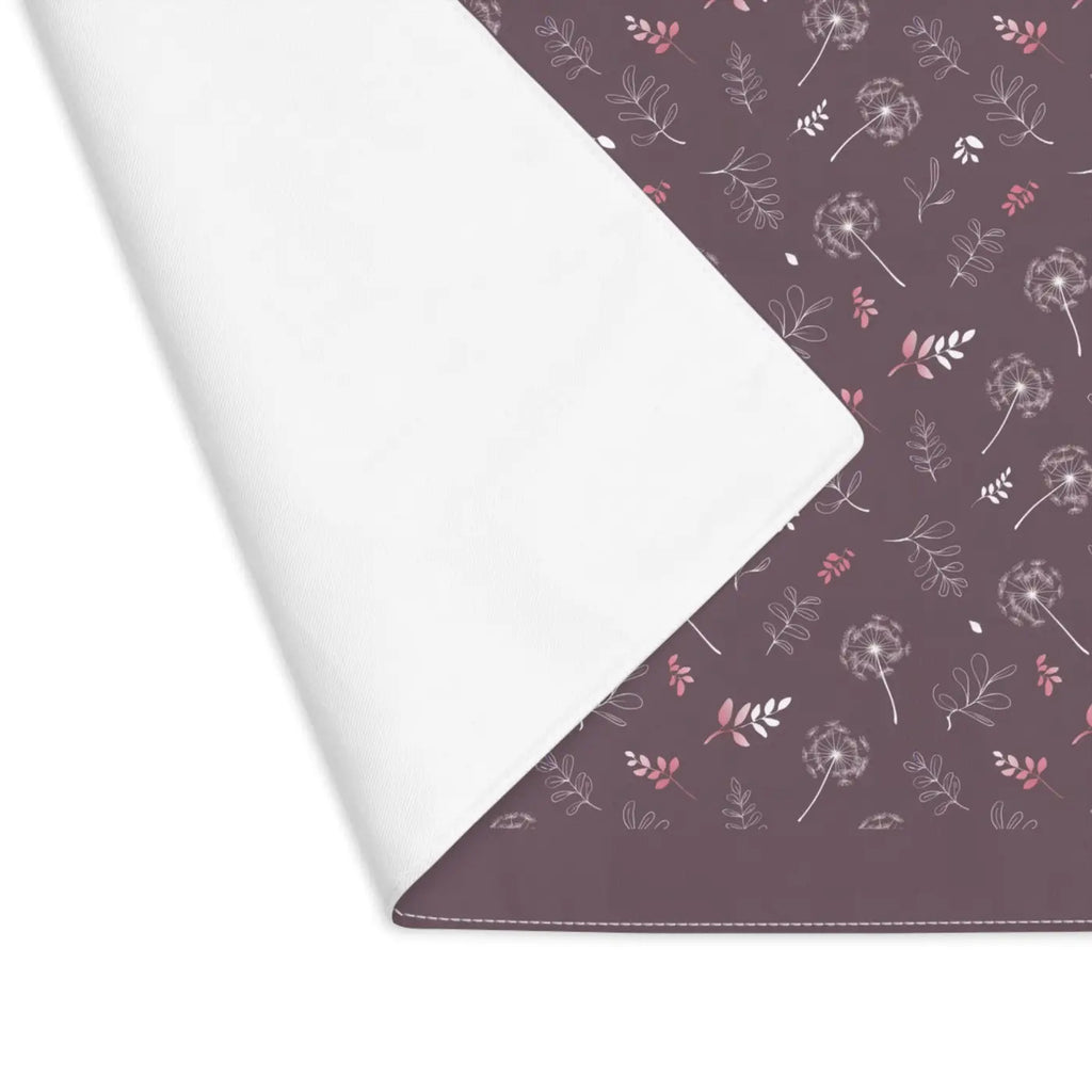 Vibrant Cotton Placemats - Double-Sided Dandelion Print - DipaliZ