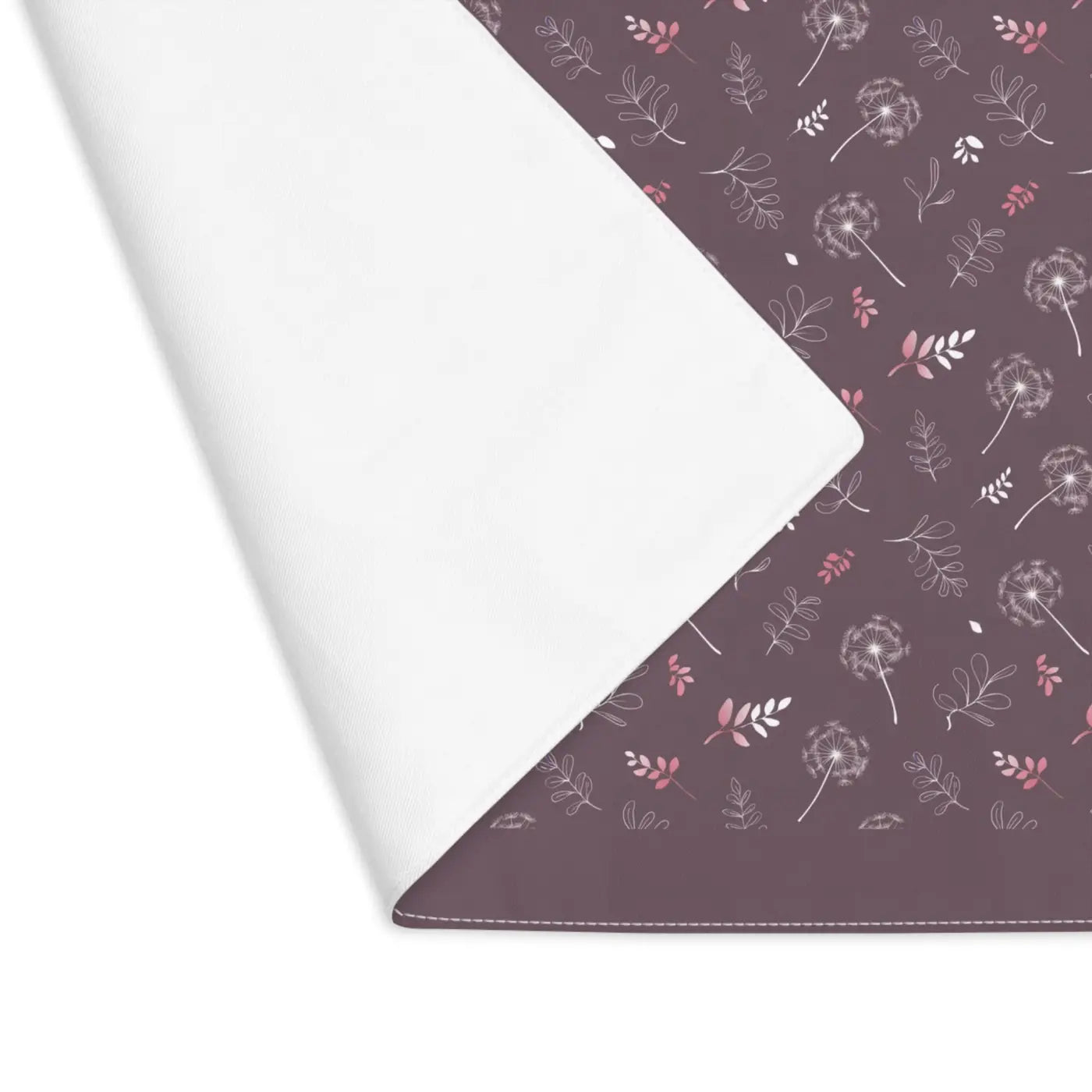 Vibrant Cotton Placemats - Double-Sided Dandelion Print - DipaliZ