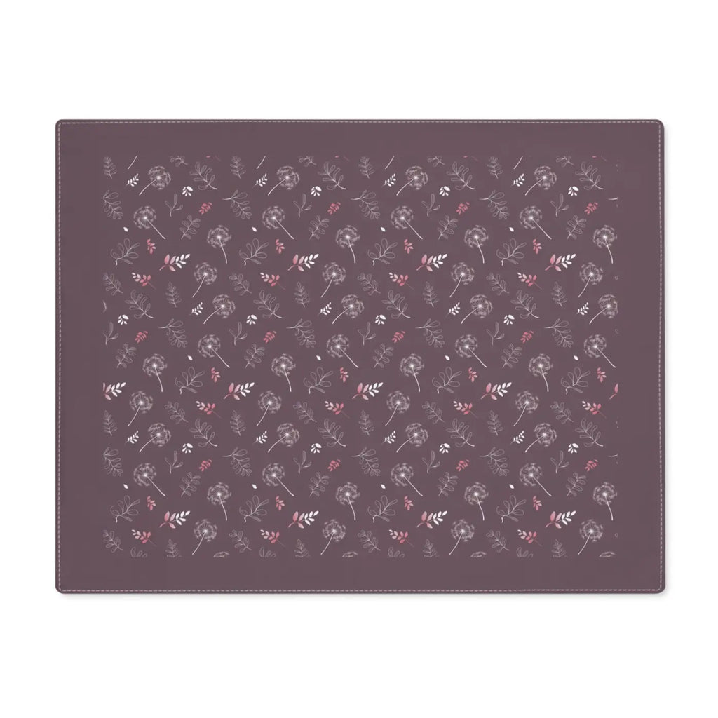 Vibrant Cotton Placemats - Double-Sided Dandelion Print - DipaliZ