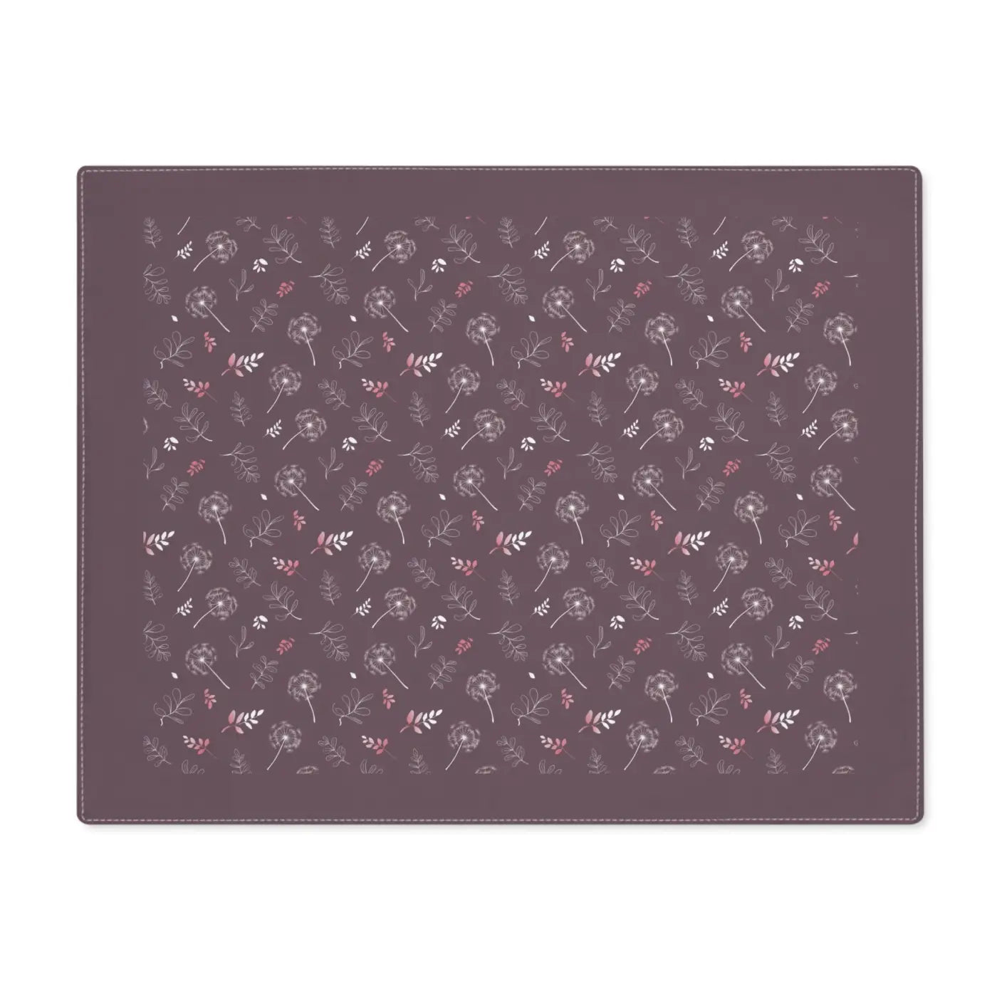Vibrant Cotton Placemats - Double-Sided Dandelion Print - DipaliZ