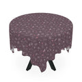 Mauve Tablecloth - Elegant One-Sided Print Polyester Fabric - DipaliZ