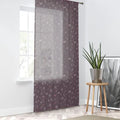 Dandelions Window Curtain - Mauve Home Decor - DipaliZ