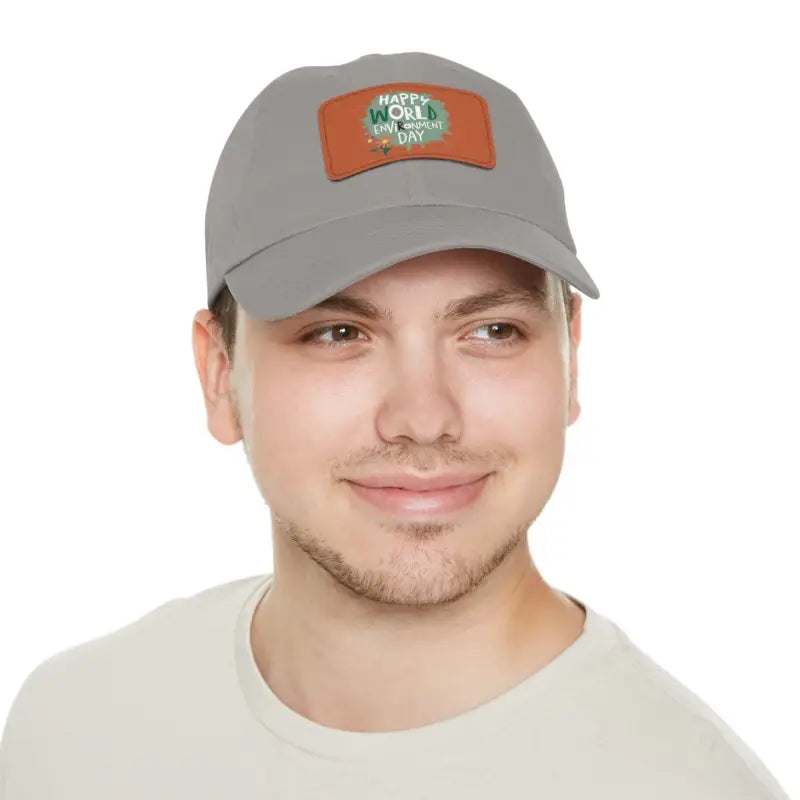 Eco Dad Hat - Bio-Washed Chino Twill World Environment Day - DipaliZ