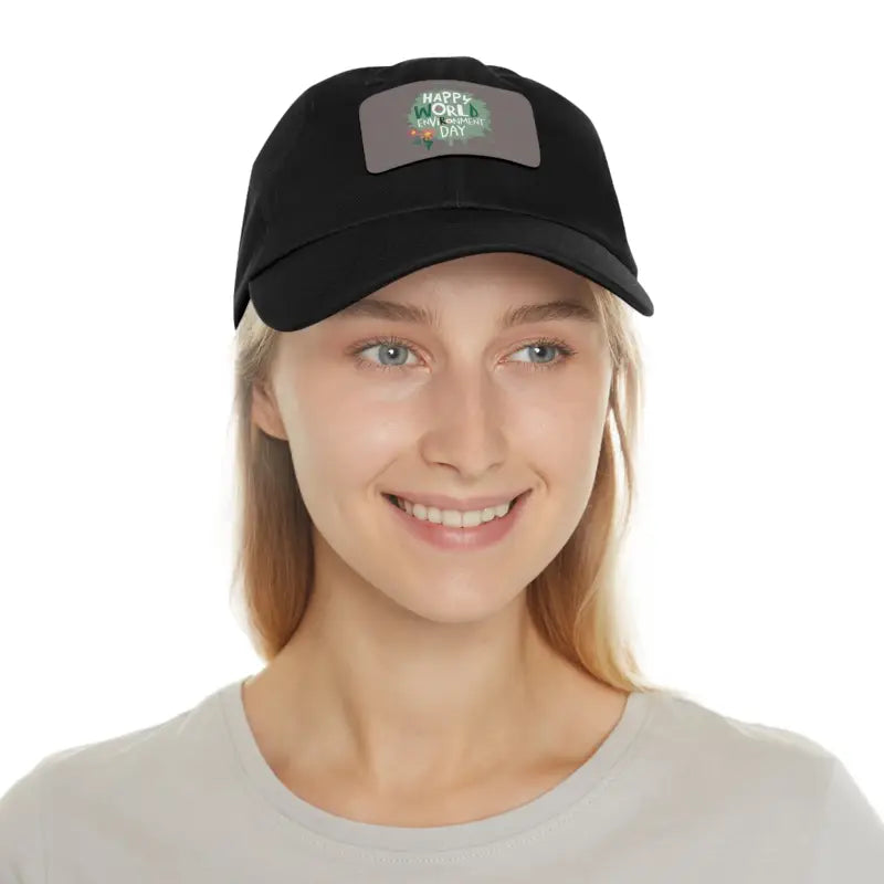Eco Dad Hat - Bio-Washed Chino Twill World Environment Day - DipaliZ