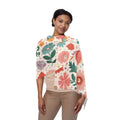 Pastel Floral Scarf - Polyester Fashion Accessory - DipaliZ