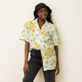Yellow Tie Dye Unisex Button Shirt - Eco-Friendly Summer - DipaliZ