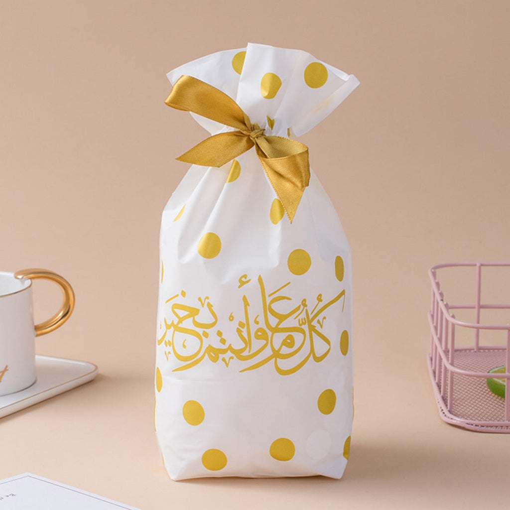 Drawstring Bag Food Bag Gift Bag Ribbon Packaging Bag 50 Pcs A Pack