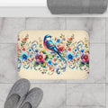 Moisture Absorbing Bath Mat - Bird and Flowers Design - DipaliZ