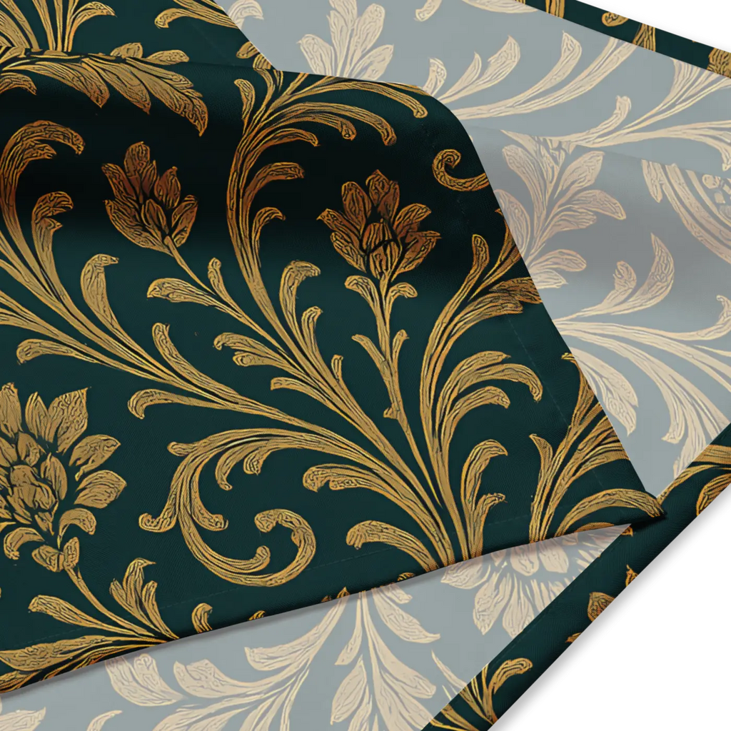 All-Over Print Bandana - Decorative Floral Recycled Polyester - DipaliZ