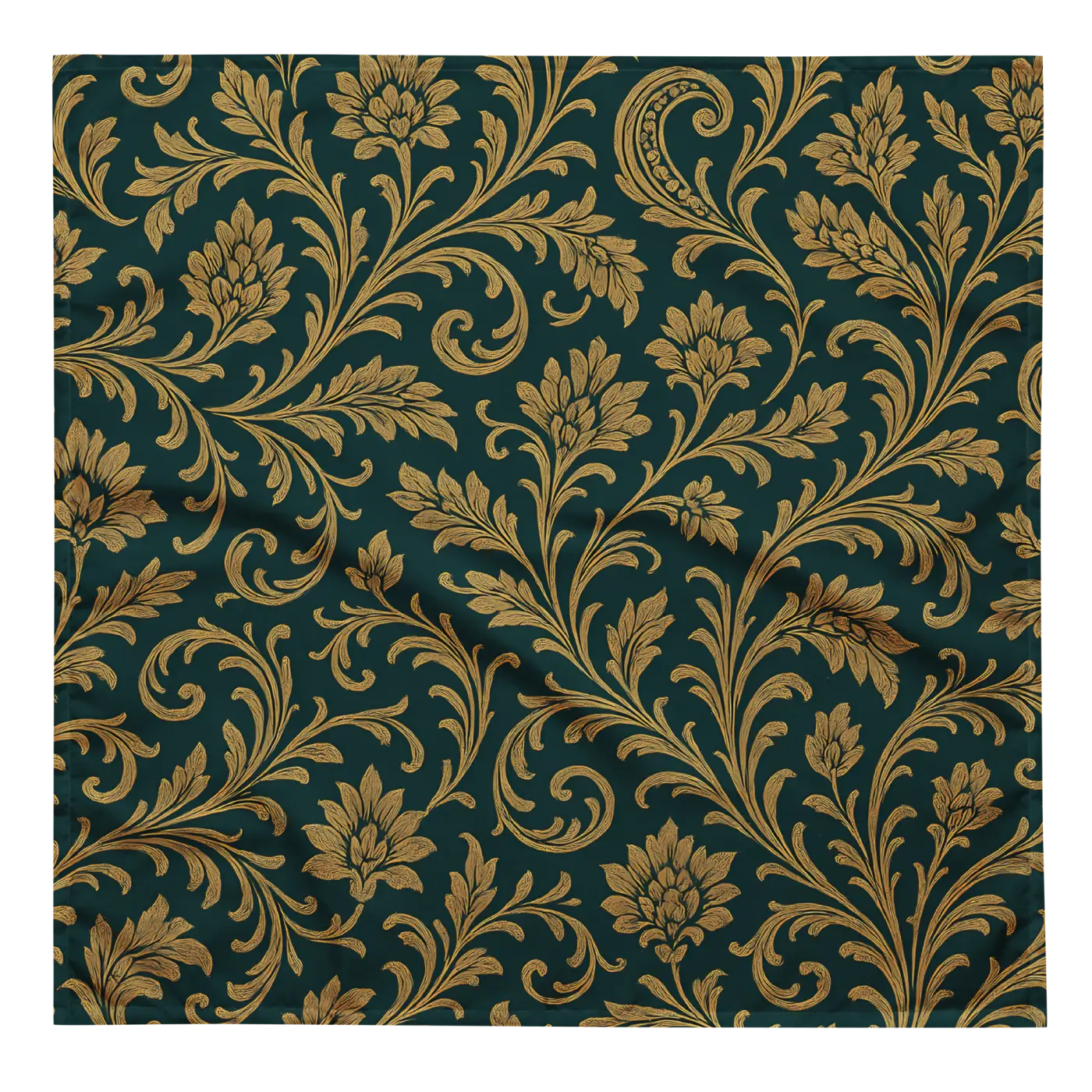 All-Over Print Bandana - Decorative Floral Recycled Polyester - DipaliZ