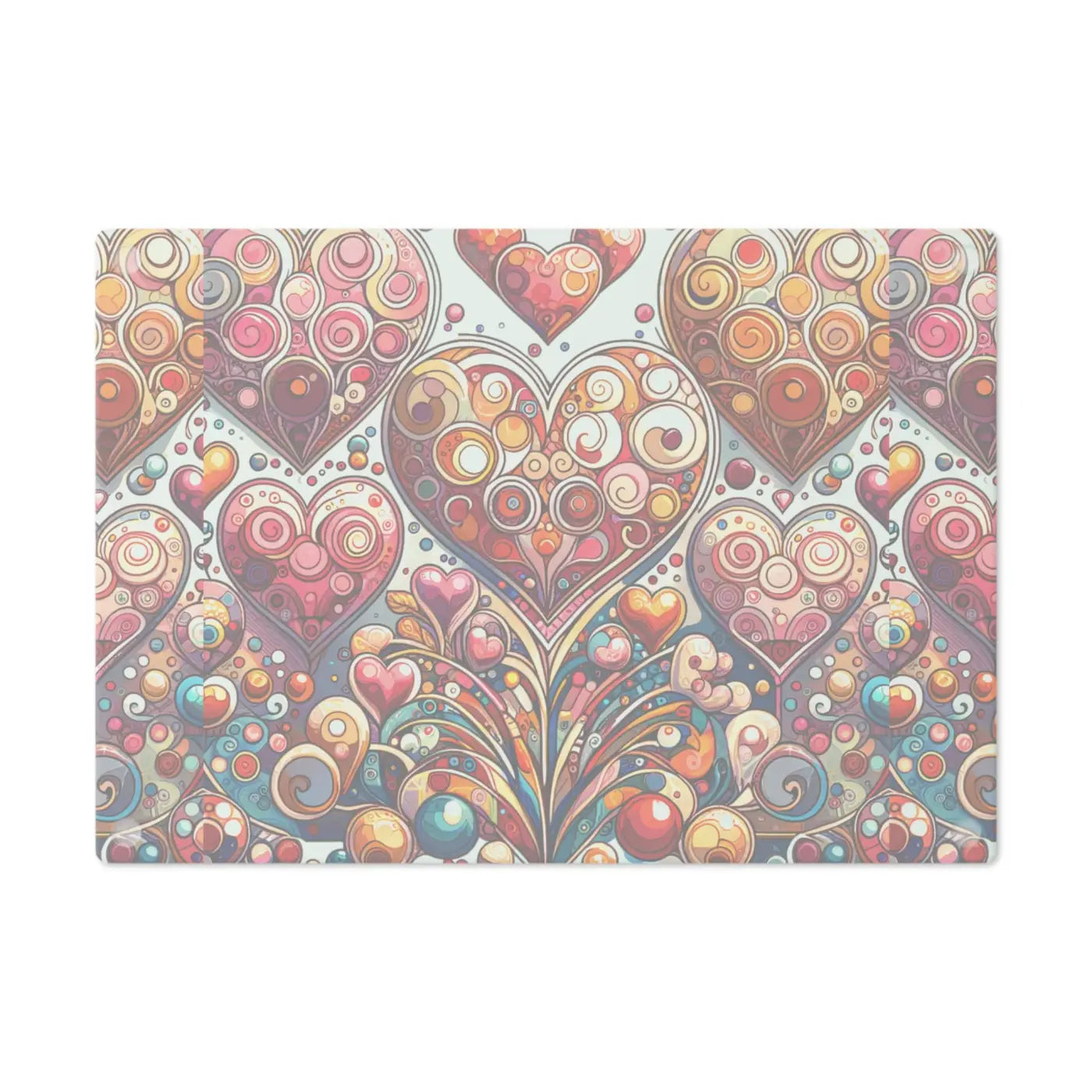Hearts Cutting Board - Decorative Kitchen Essential - DipaliZ