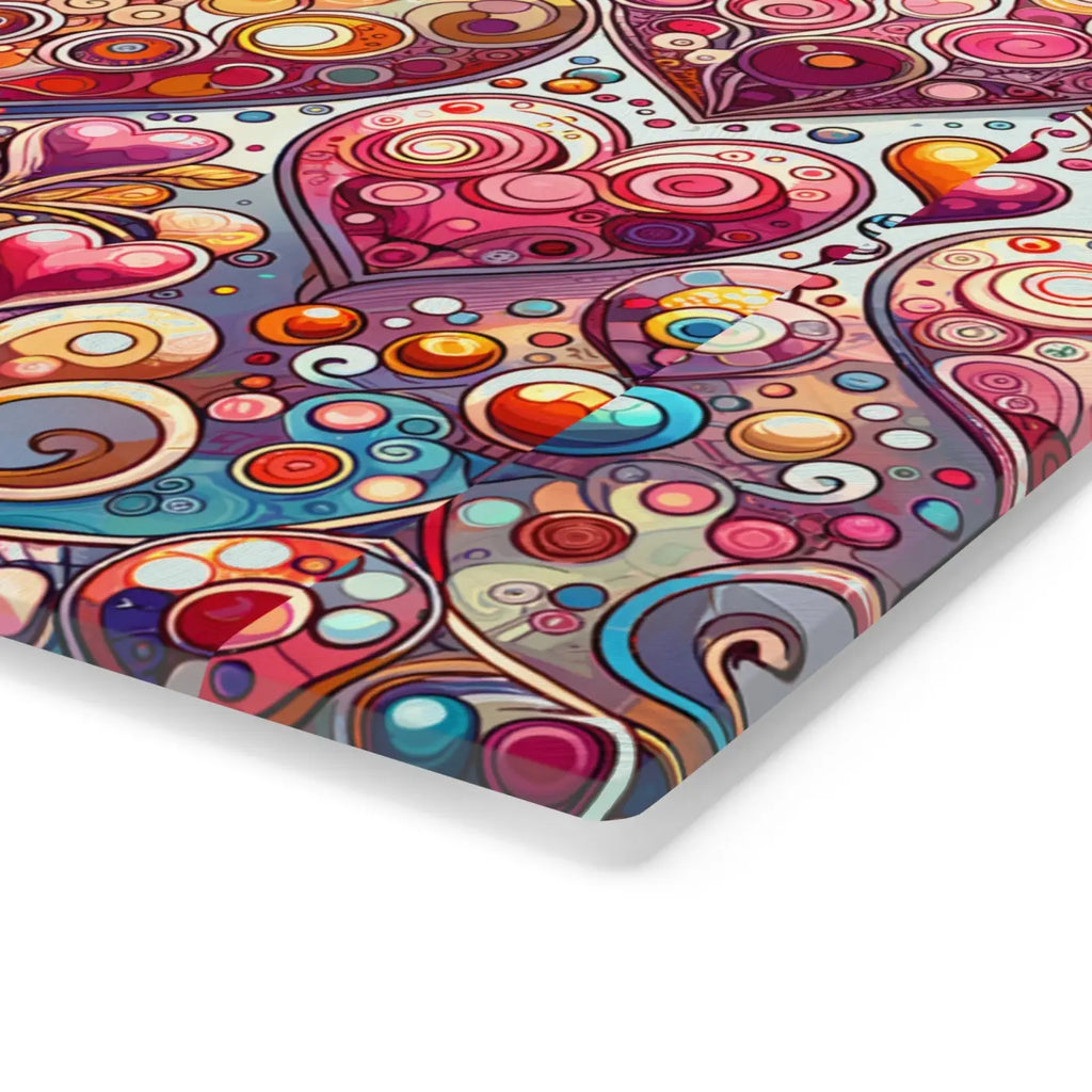 Hearts Cutting Board - Decorative Kitchen Essential - DipaliZ