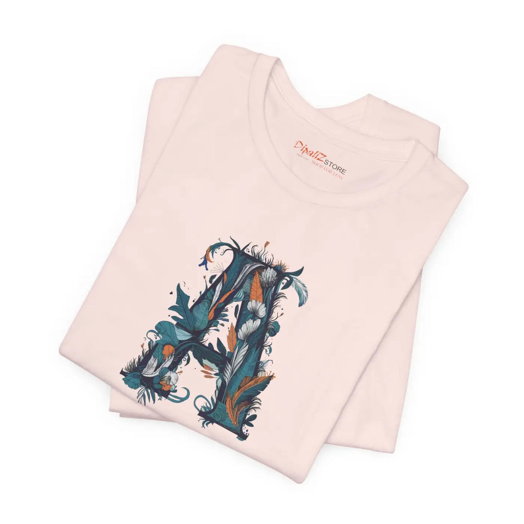 Decorative Letter A Unisex Jersey Short Sleeve Tee - DipaliZ