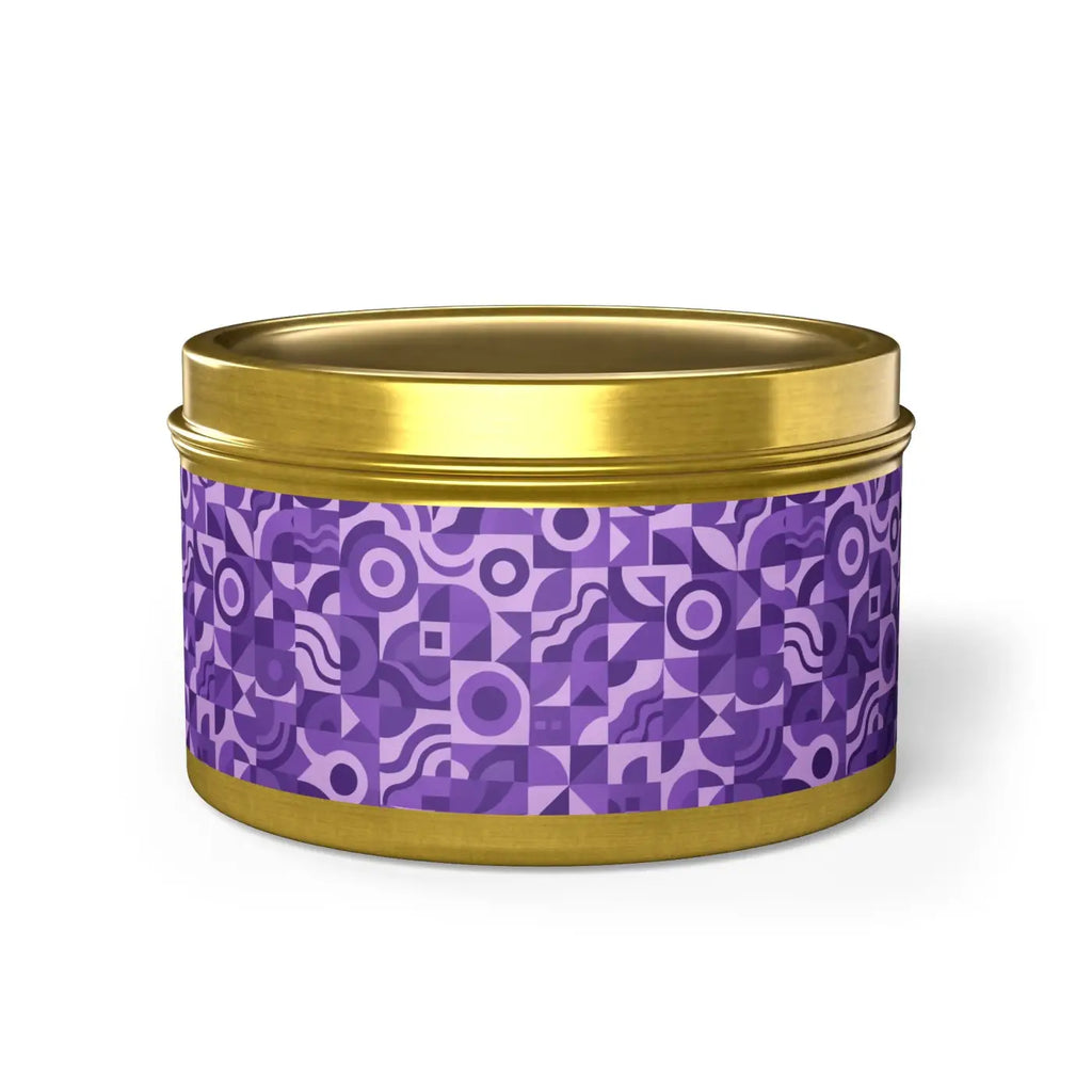 Hand-Poured Coconut Soy Candle - Reusable Decorative Tin - DipaliZ