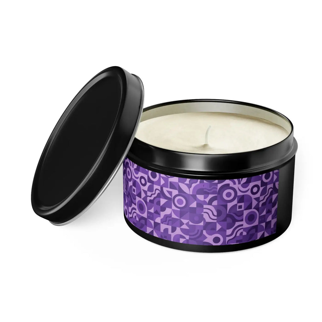 Hand-Poured Coconut Soy Candle - Reusable Decorative Tin - DipaliZ