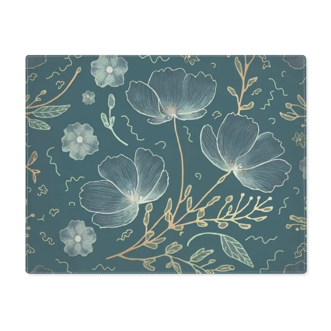 Delicate Flowers Cotton Placemat - Eco Friendly Dining - DipaliZ