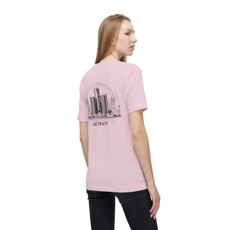 Detroit City Skyline Cotton Tee - Urban Style - DipaliZ