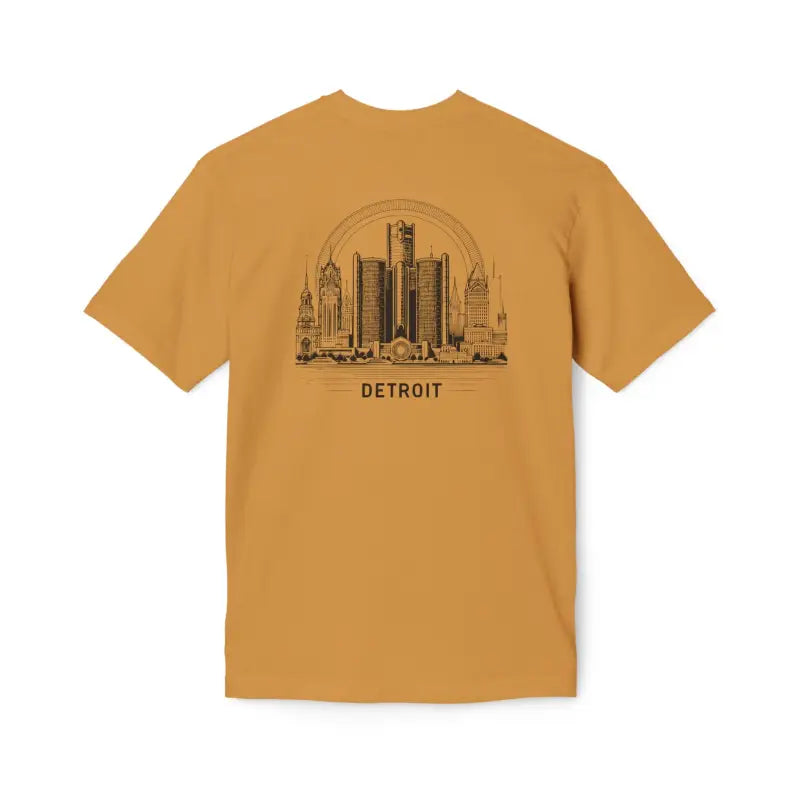 Detroit City Skyline Cotton Tee - Urban Style - DipaliZ