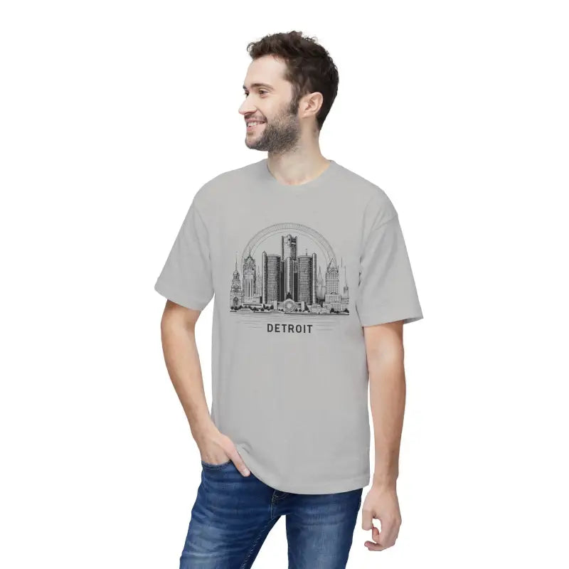 Detroit City Skyline Cotton Tee - Urban Style - DipaliZ