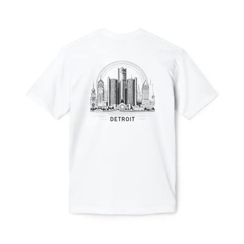 Detroit City Skyline Cotton Tee - Urban Style - DipaliZ