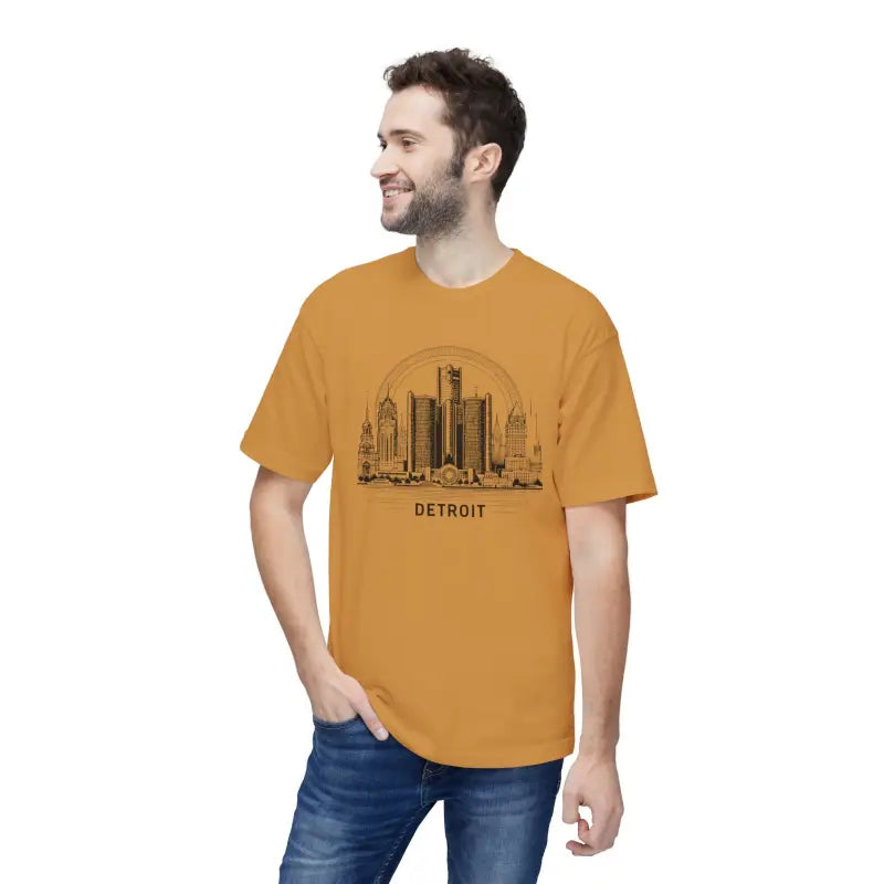 Detroit City Skyline Cotton Tee - Urban Style - DipaliZ