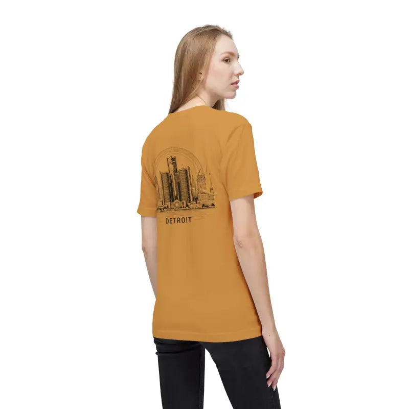 Detroit City Skyline Cotton Tee - Urban Style - DipaliZ