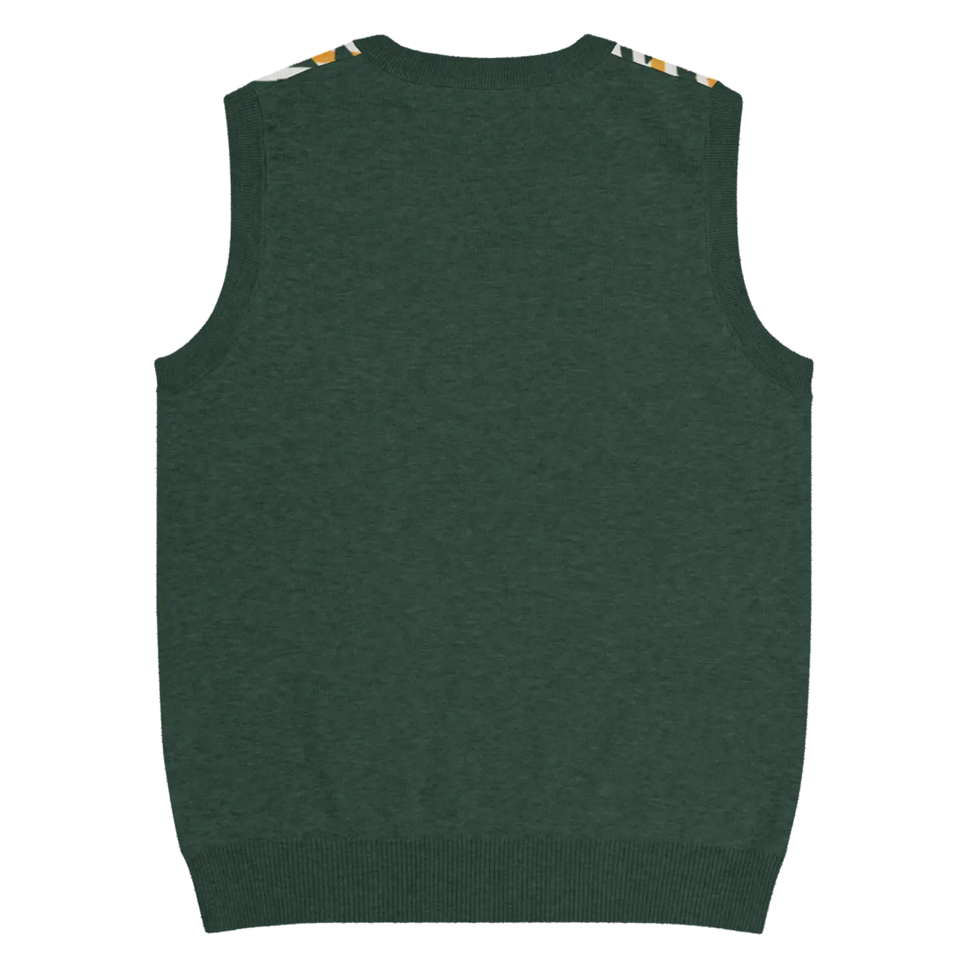 Knit V-Neck Vest - Diagonal Stripes Retro Chic - DipaliZ