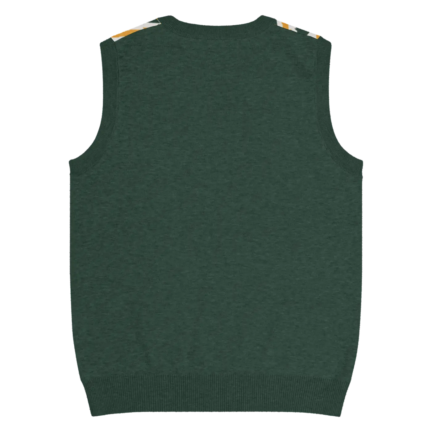 Knit V-Neck Vest - Diagonal Stripes Retro Chic - DipaliZ