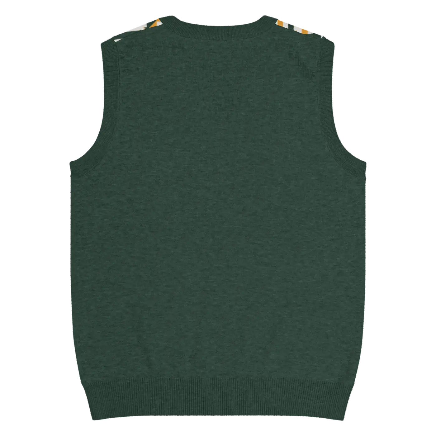 Knit V-Neck Vest - Diagonal Stripes Retro Chic - DipaliZ