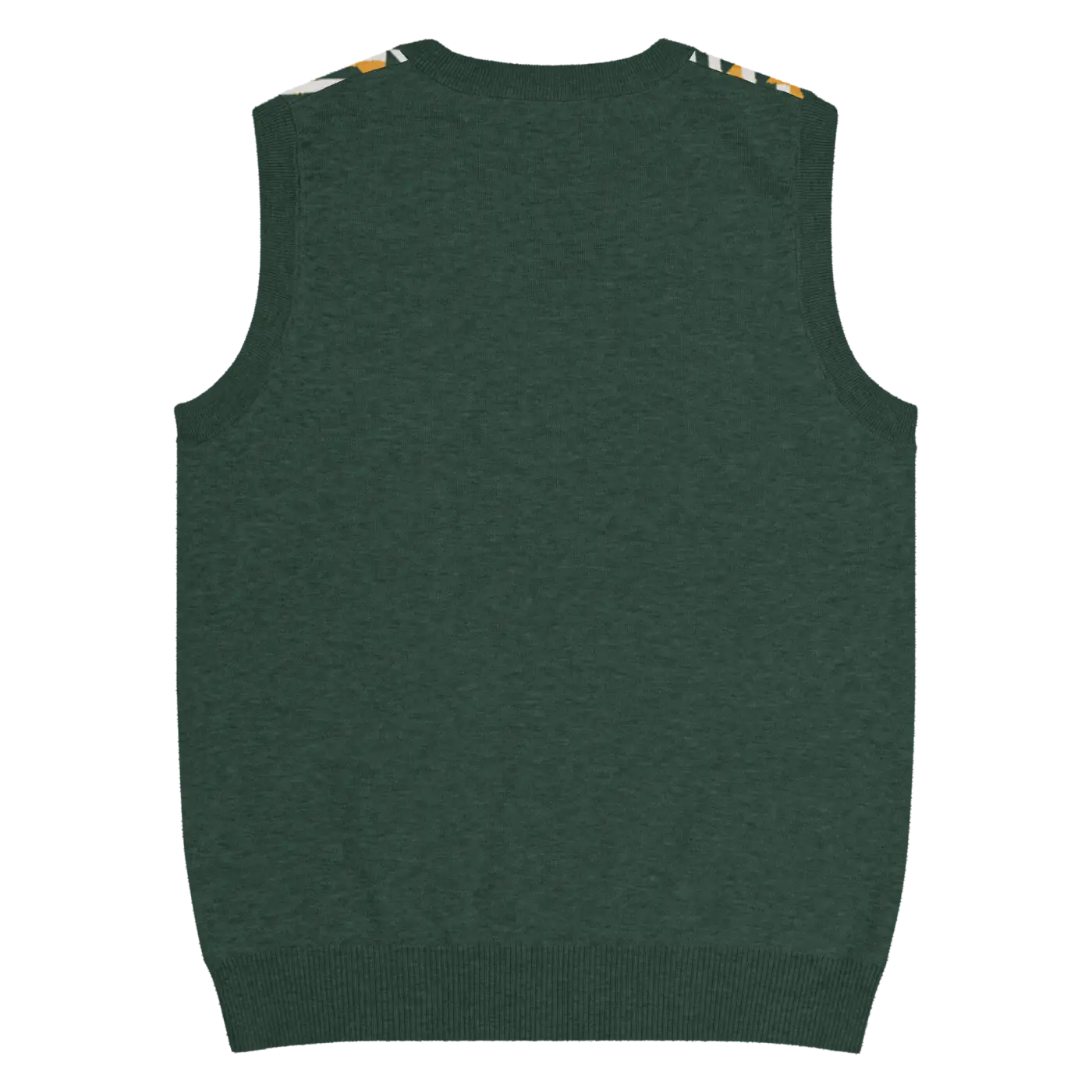 Knit V-Neck Vest - Diagonal Stripes Retro Chic - DipaliZ