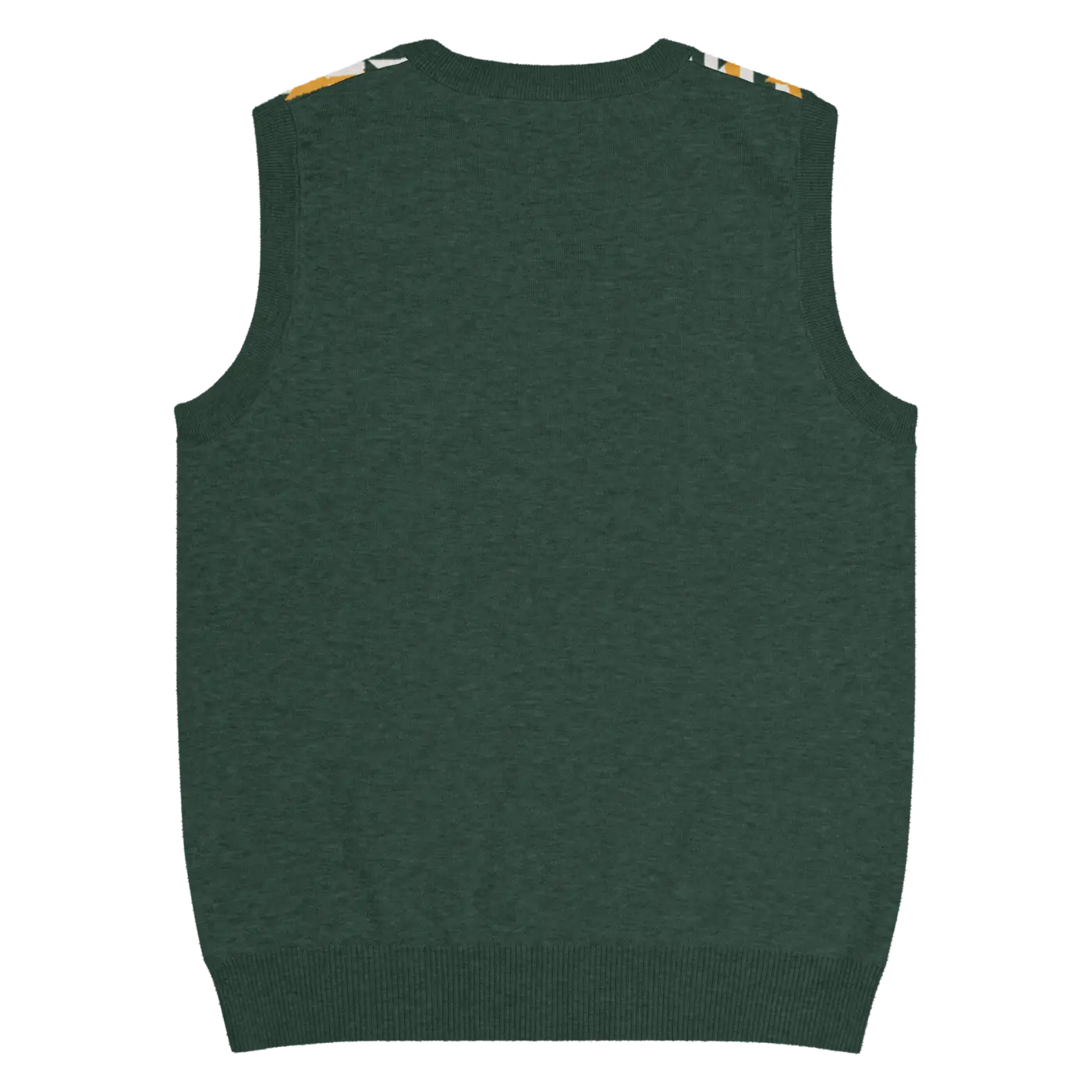 Knit V-Neck Vest - Diagonal Stripes Retro Chic - DipaliZ