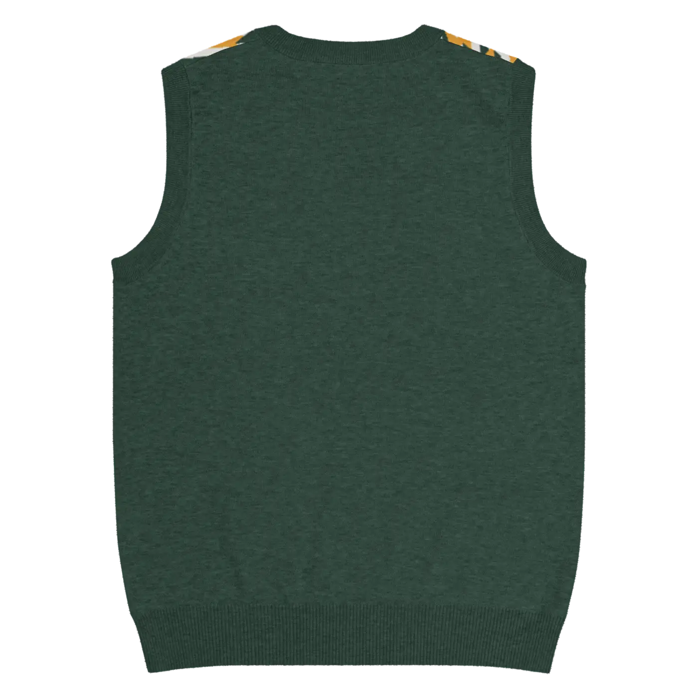 Knit V-Neck Vest - Diagonal Stripes Retro Chic - DipaliZ