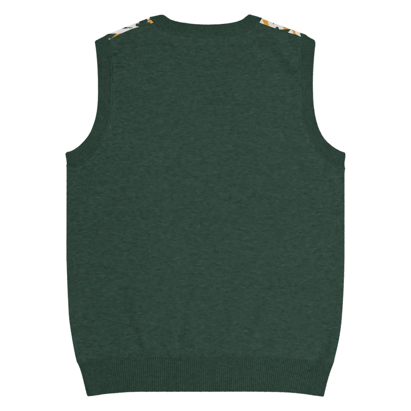 Knit V-Neck Vest - Diagonal Stripes Retro Chic - DipaliZ