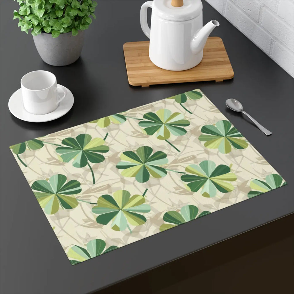 Clover Leaf Placemat - St. Patrick's Day Table Decor - DipaliZ
