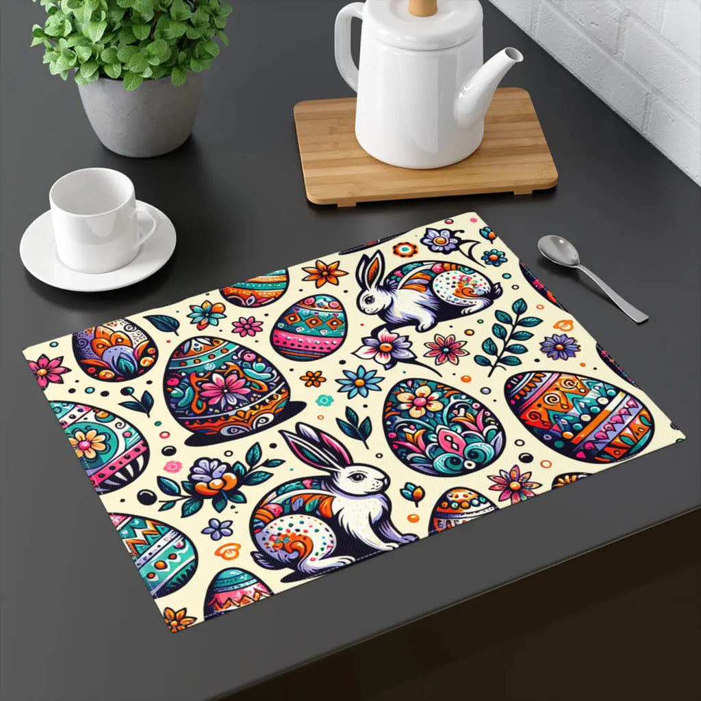Festive Easter Eggs Placemat - Holiday Table Decor - DipaliZ