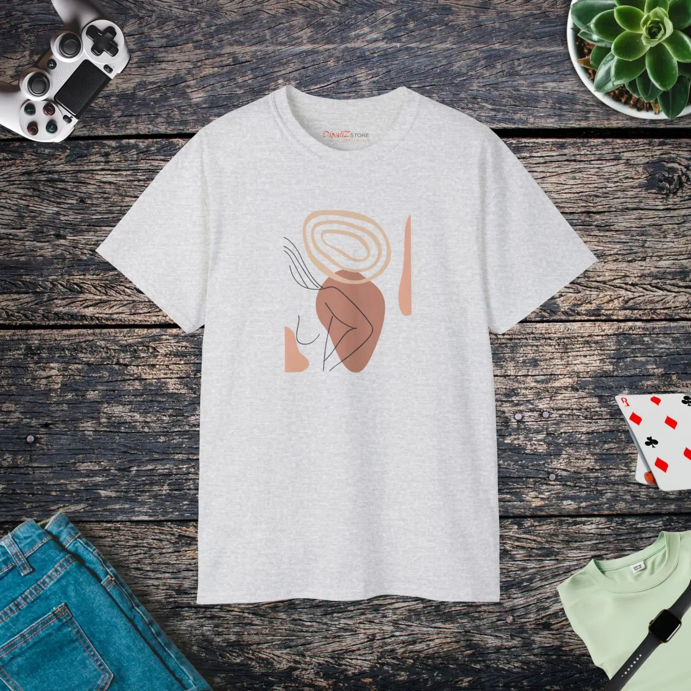 Ultra Cotton Tee - Abstract Art Unisex Style - DipaliZ